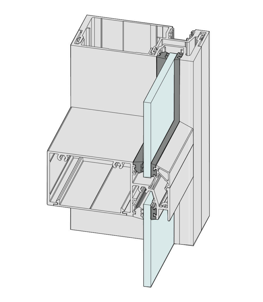 Single Glazed Front Glazed (102mm)